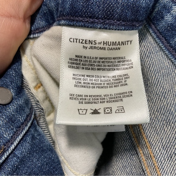 Citizen of Humanity Drew Fray High Rise Crop Flare 25 - Picture 8 of 12